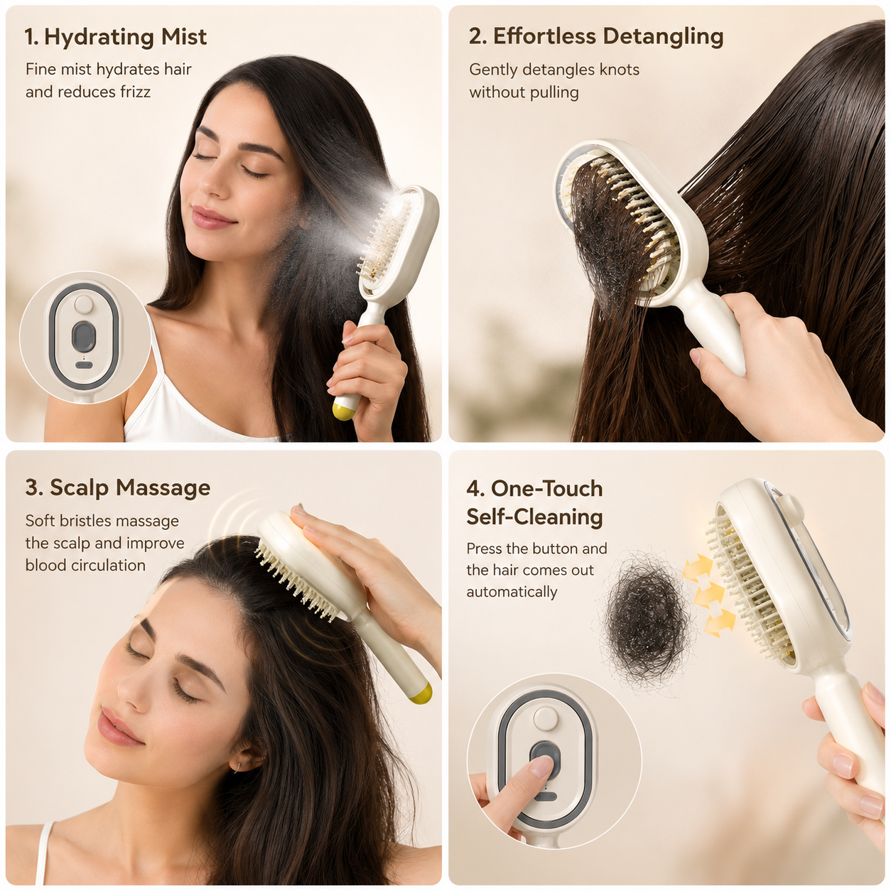 CombMist 5-in-1 Hair Brush