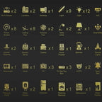 Gold Switch Stickers