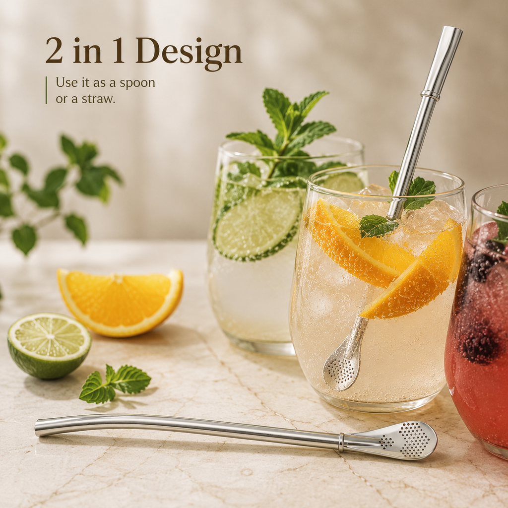 Sip & Strain – 2-in-1 Smart Straw