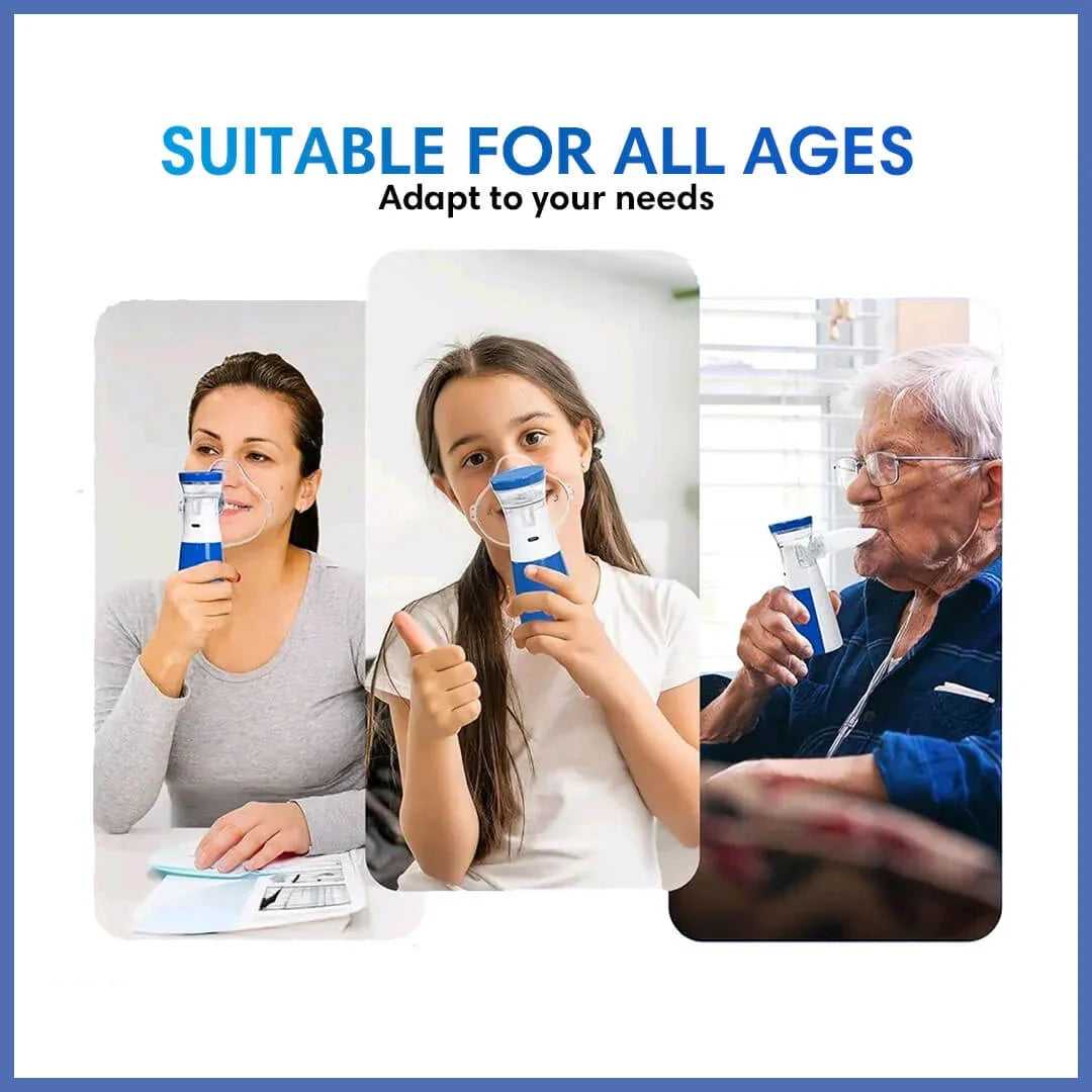 BreatheEase™ – Instant Relief, Anywhere | Silent & Portable Nebulizer