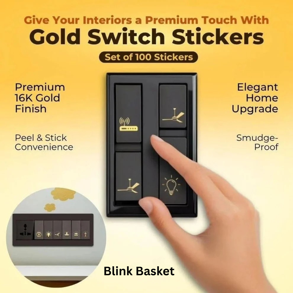 Gold Switch Stickers