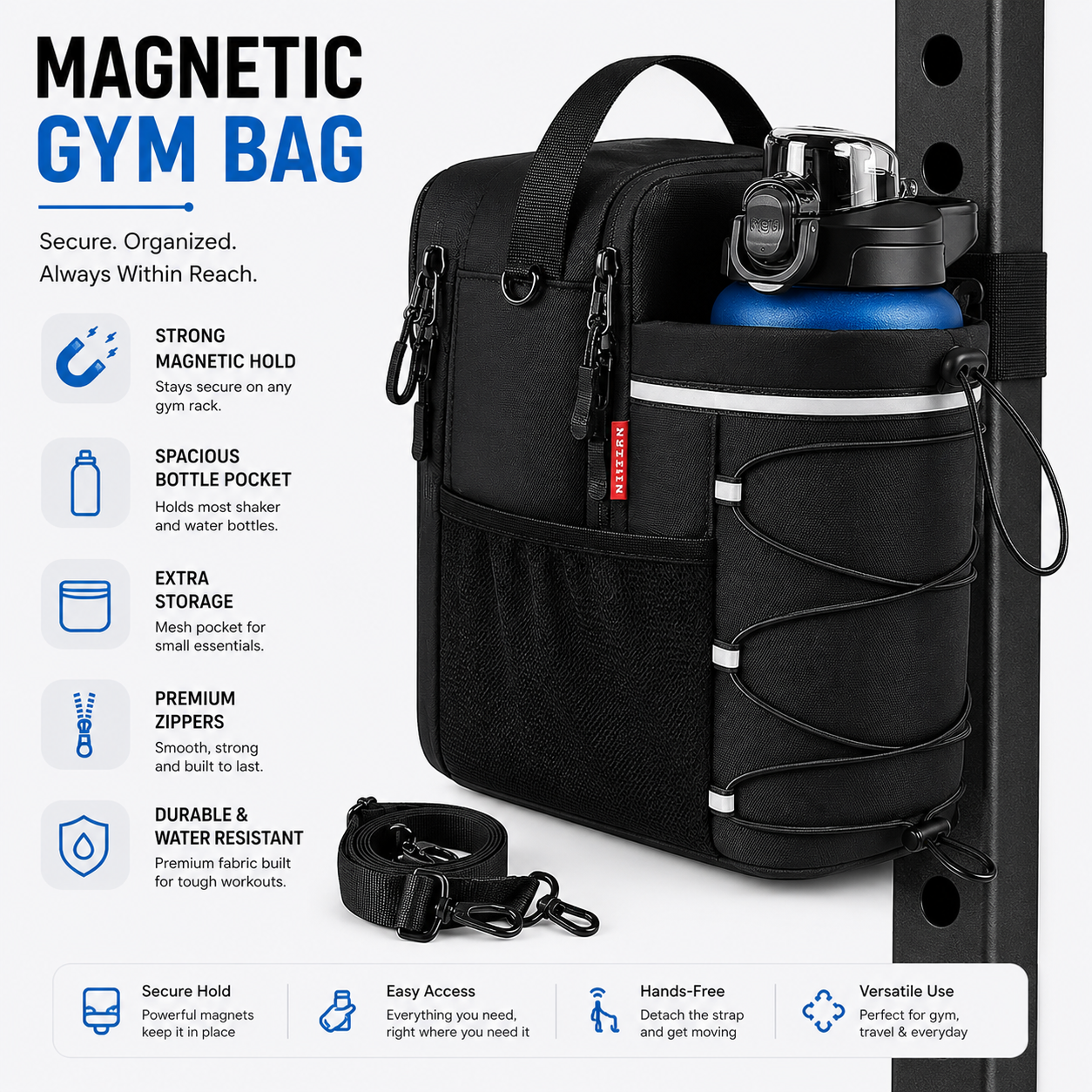 GymVault - Magnetic Gym Bag