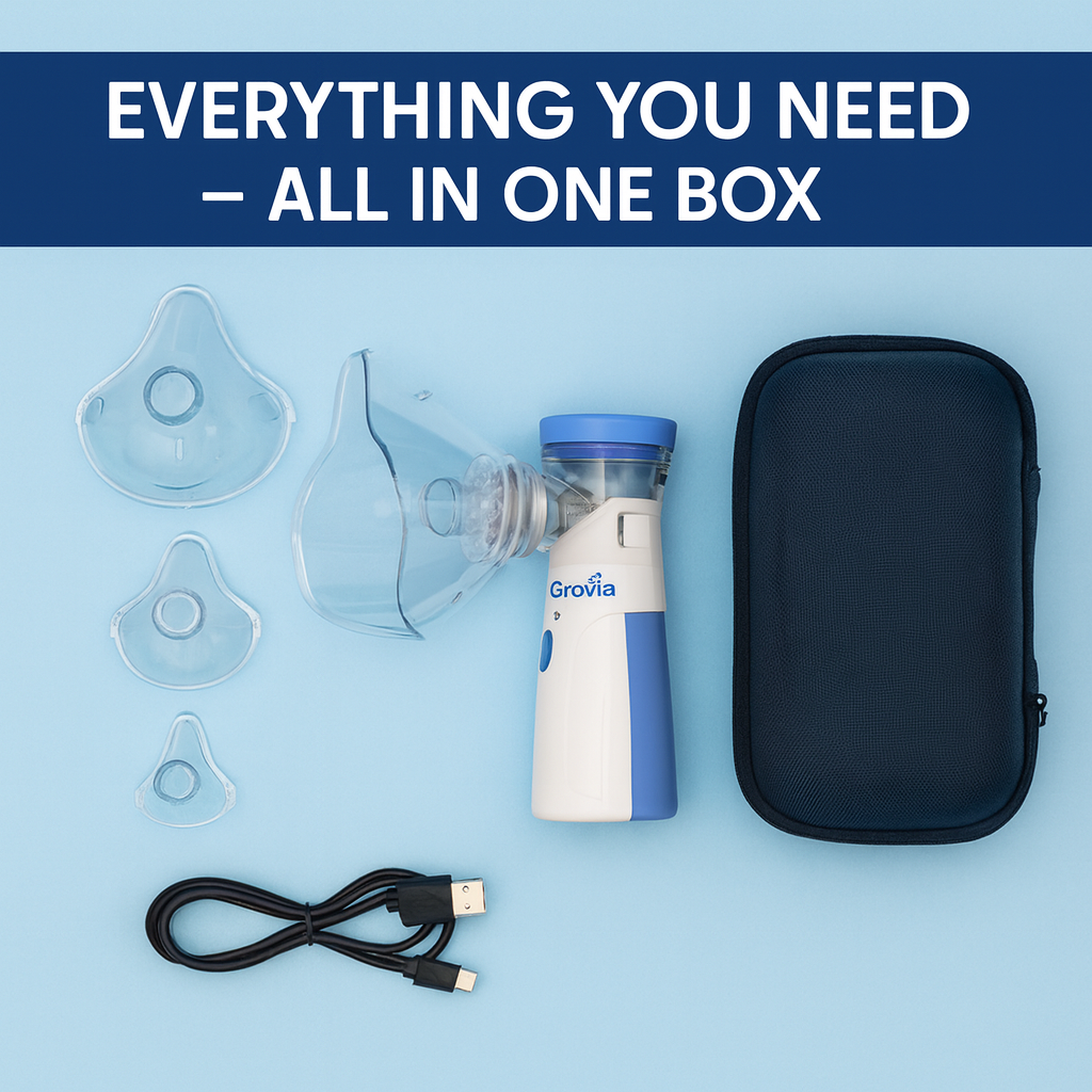 BreatheEase – Silent & Portable Nebulizer