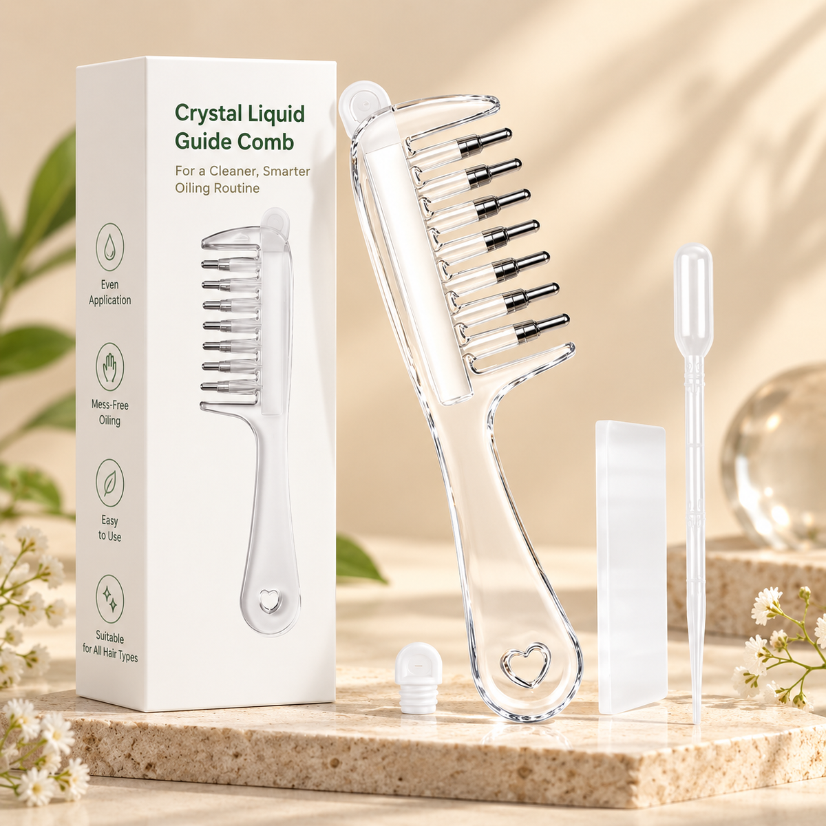 ScalpEase - Scalp Oil Applicator Comb