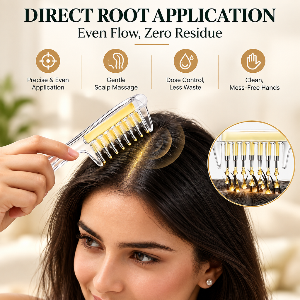 ScalpEase - Scalp Oil Applicator Comb