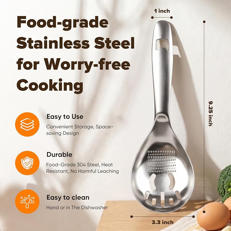 CookBuddy Pro 5-in-1 Spoon, Grater & Bottle opener