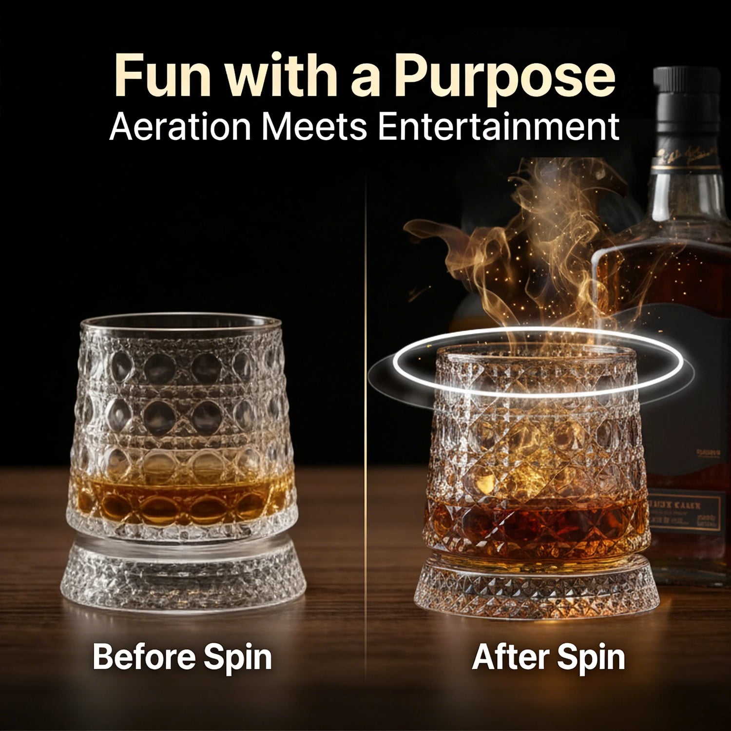 TwistSip-Rotating Whiskey Glass