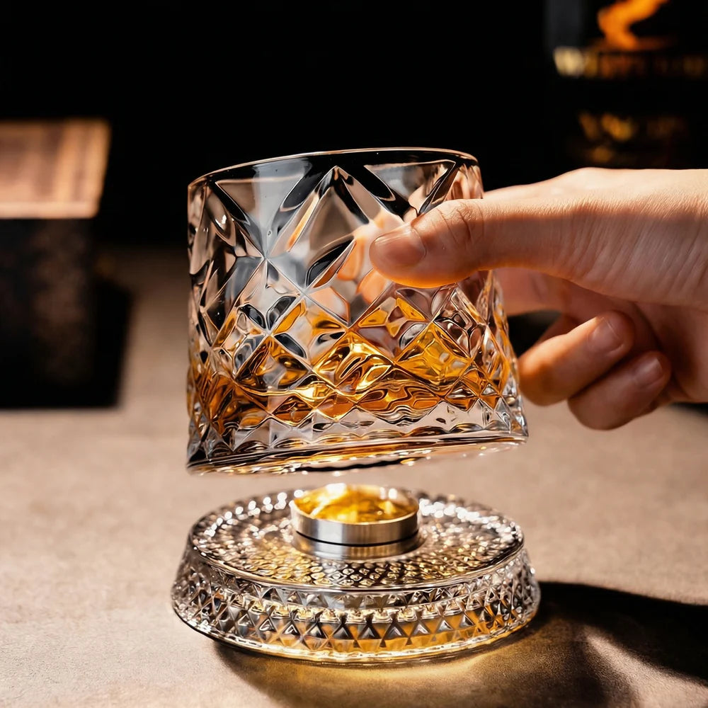 TwistSip-Rotating Whiskey Glass