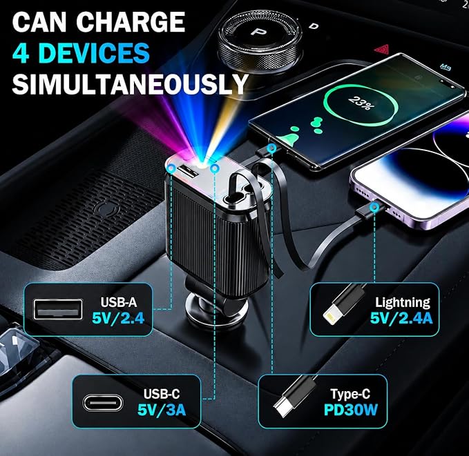 ChargeMate 4 in 1 Car Charger
