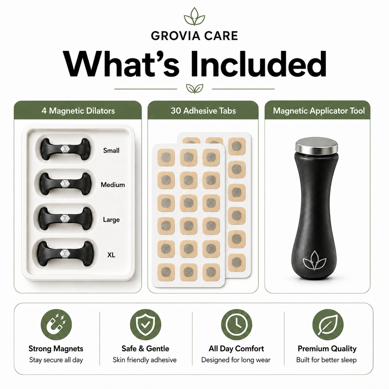 SleepEase Magnetic Nasal Strips