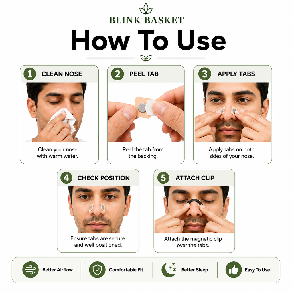 SleepEase Magnetic Nasal Strips