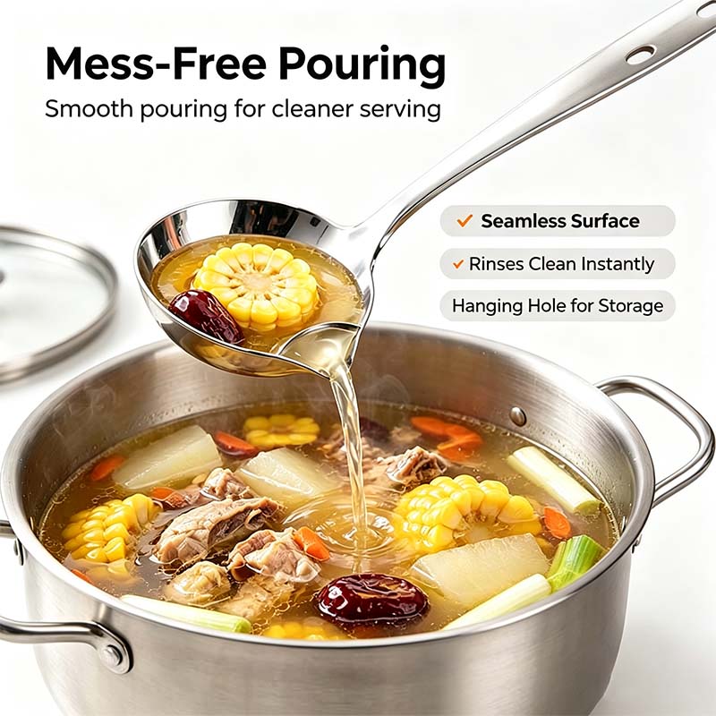 ChefFlow – Stainless Steel Oil Separator Ladle