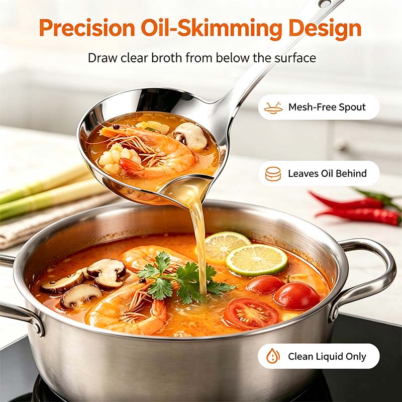 ChefFlow – Stainless Steel Oil Separator Ladle