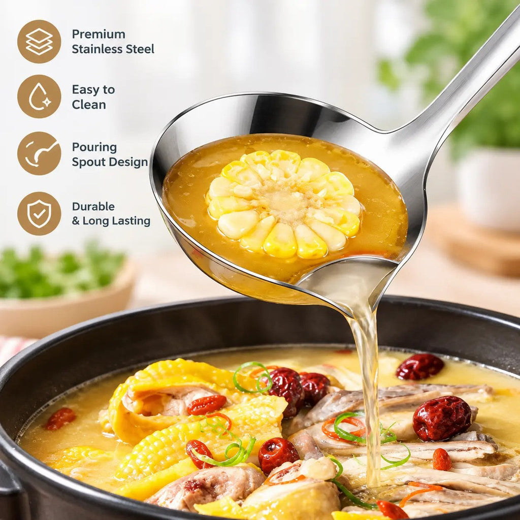 ChefFlow – Stainless Steel Oil Separator Ladle