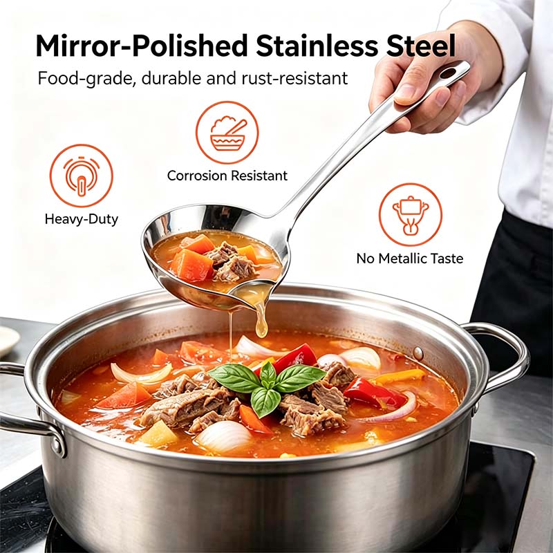 ChefFlow – Stainless Steel Oil Separator Ladle