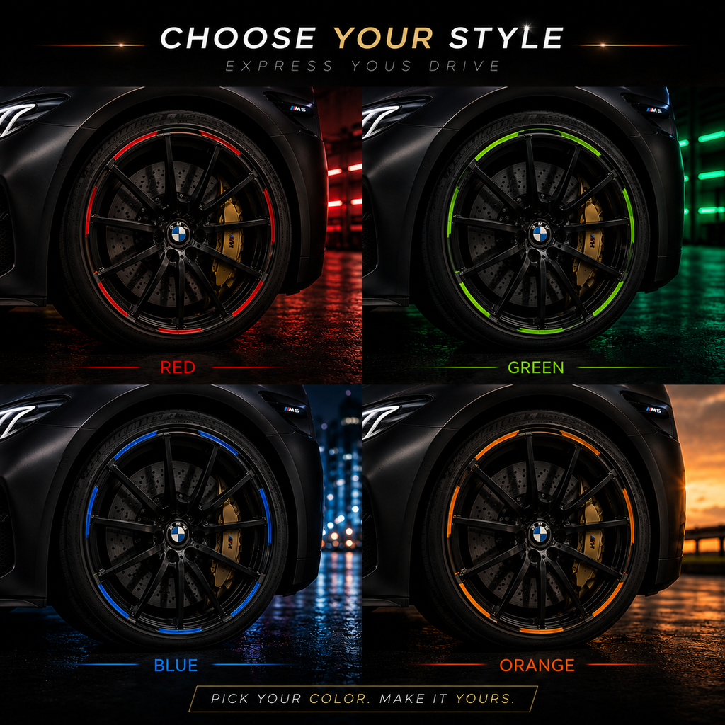 Rim Flare - Reflective Wheel Rim Stickers